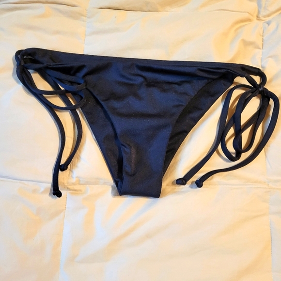 Jones desalde women's black string bikini bottom size small - Picture 2 of 8